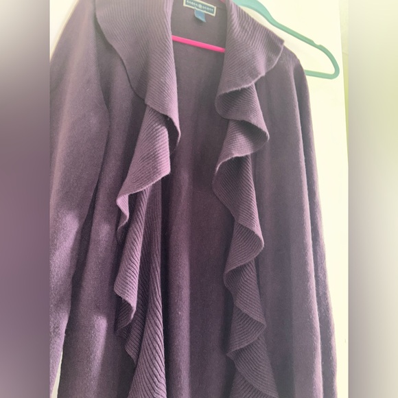 Slightly Used: Karen Scott Purple Cardigan (Women’s L) - Picture 7 of 7